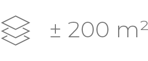 200 m²