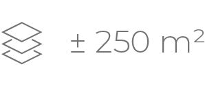 250 m²