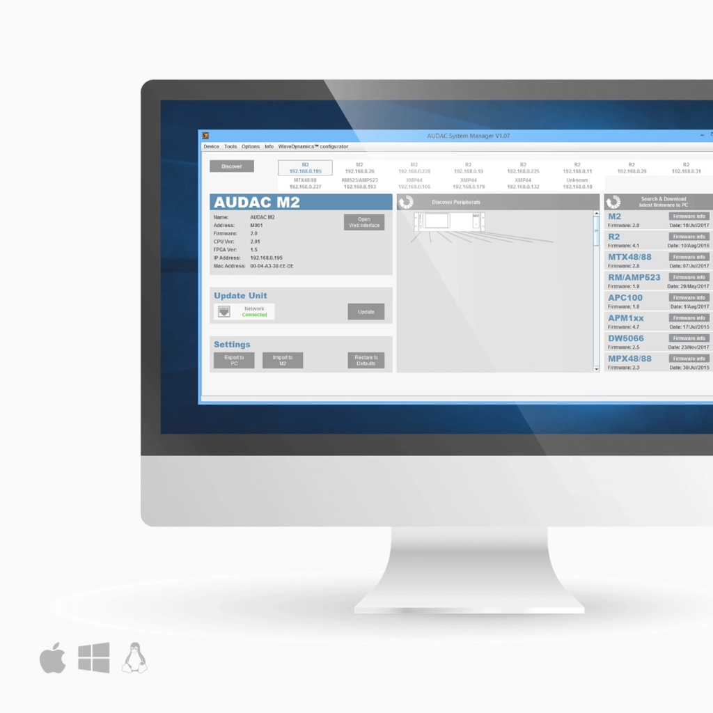 AUDAC System Manager