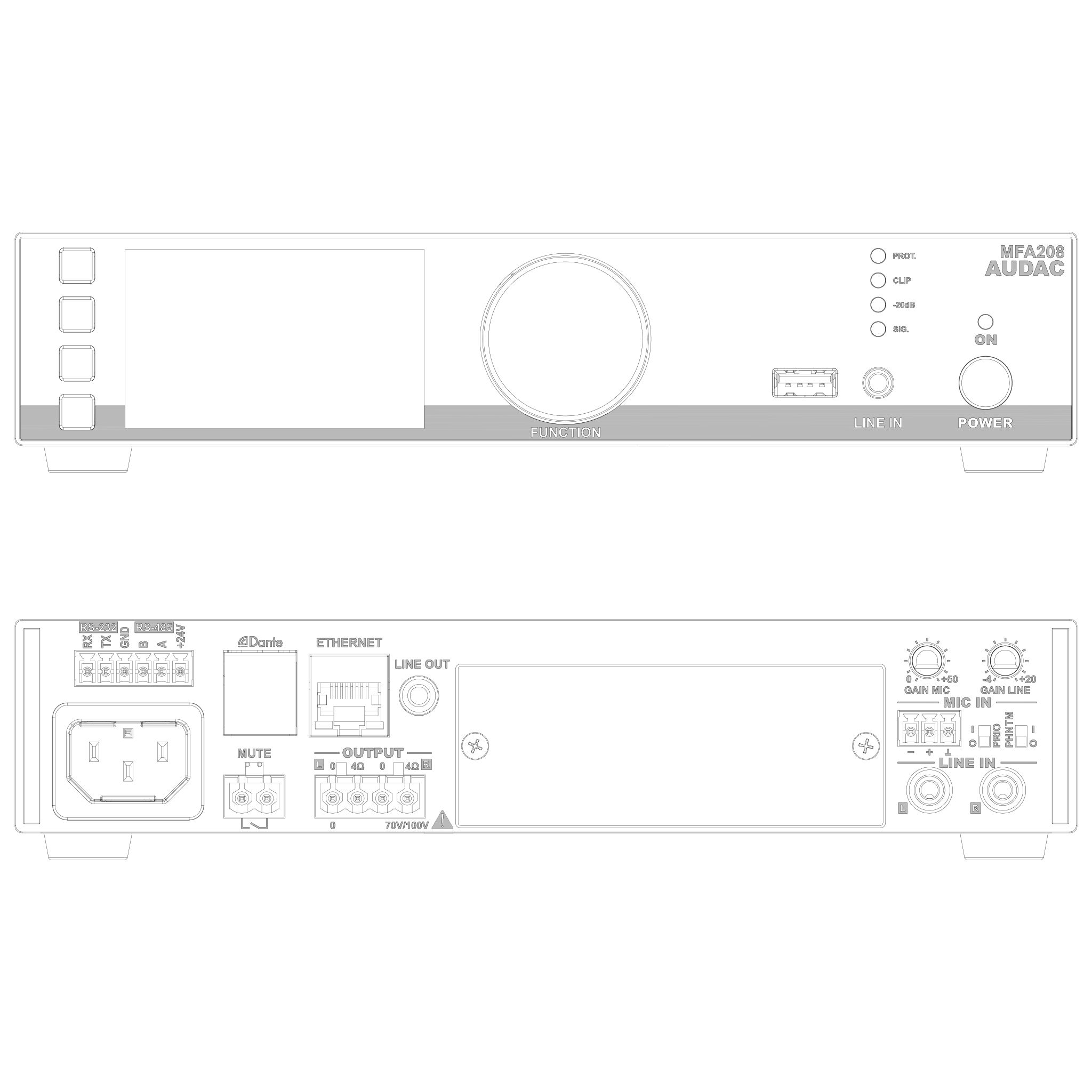 All in one audio solution